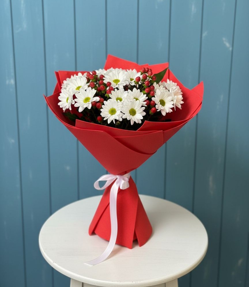 Букет цветов из: Хризантемы в Боринском