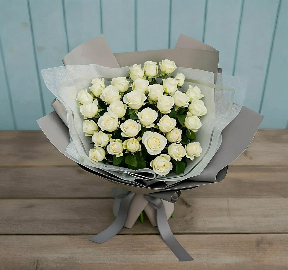 Букет Белоснежная нежность в Боринском