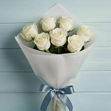 Букет 7 Белых роз Эдлесс Лав #REPLACE_PRED# Боринском