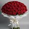 Букет 101 Красная роза Блэк Мэджик в Боринском