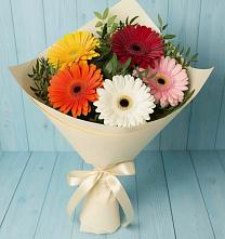 Букет цветов из:  Герберы в Боринском