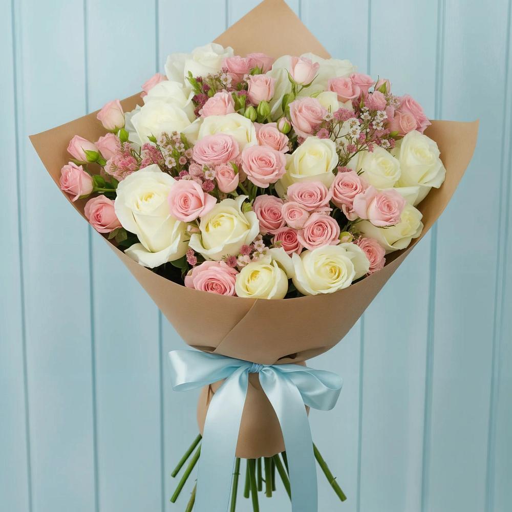 Букет цветов из: Розы в Боринском