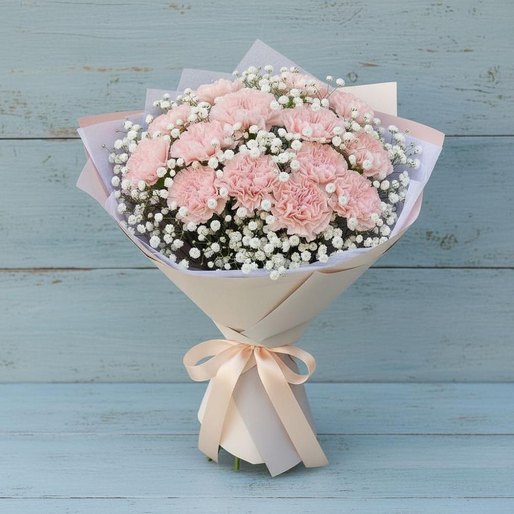 Букет цветов из: Гвоздики в Боринском