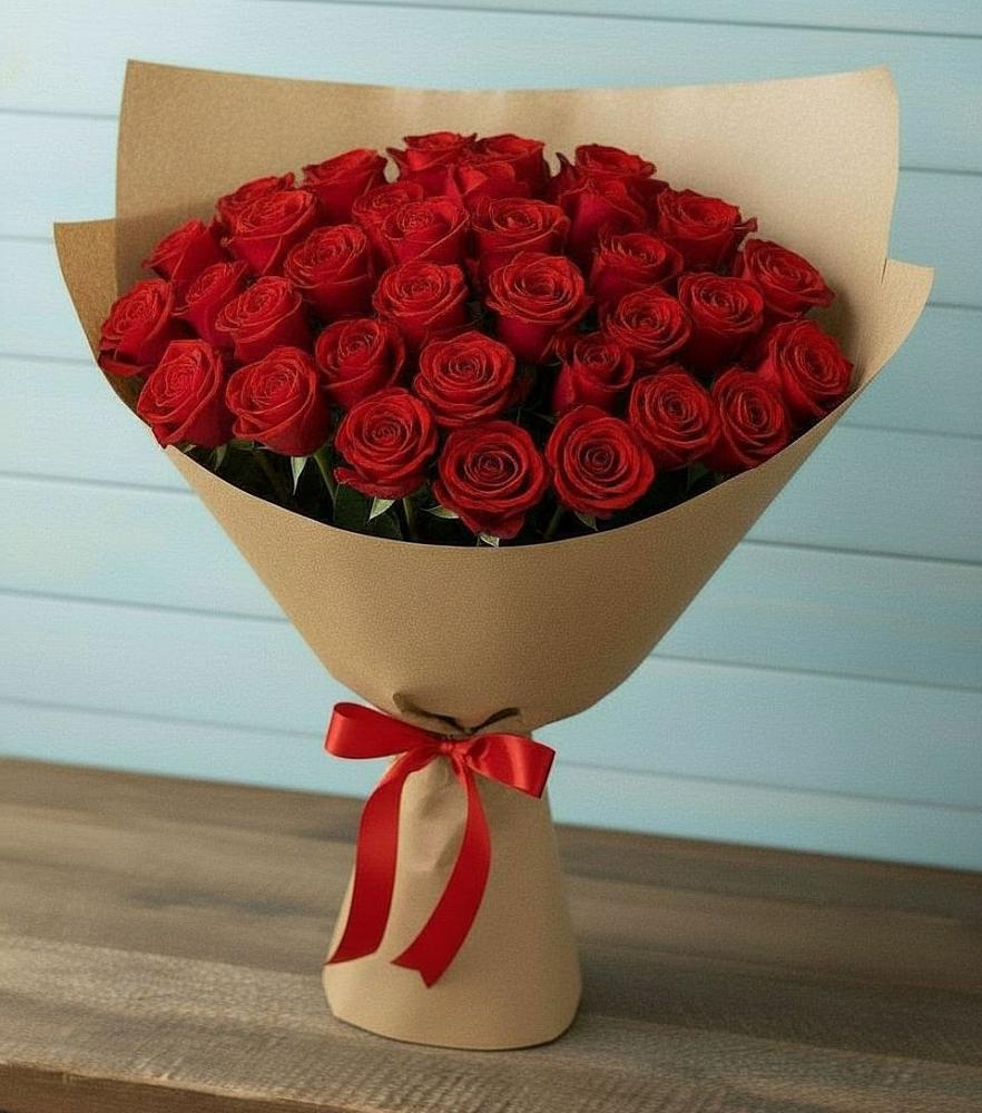 Букет Красные розы Милано в Боринском