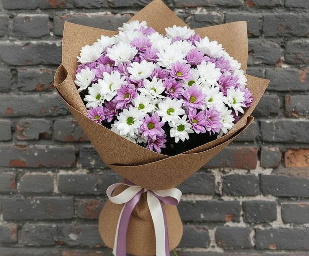 Букет цветов из: Хризантемы в Боринском