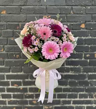 Букет цветов из:  Герберы и Хризантемы #REPLACE_PRED# Боринском