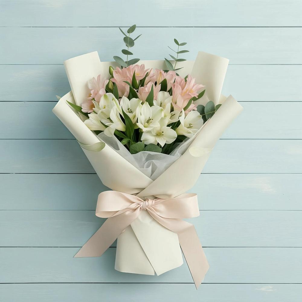 Букет цветов из: Альстромерии в Боринском