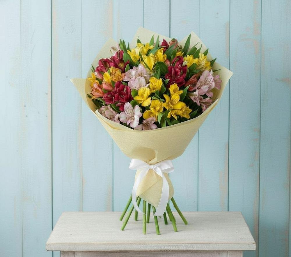 Букет цветов из: Альстромерии в Боринском