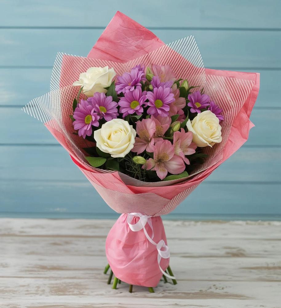 Букет цветов из: Герберы в Боринском