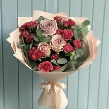 Букет цветов из:  Гвоздики и Розы #REPLACE_PRED# Боринском