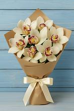 Букет цветов из:  Орхидеи и Розы в Боринском